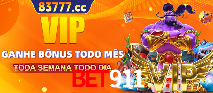 Banner promocional do BET911 oferecendo 100% de recompensas adicionais contínuas para quem fizer o login diário (Daily sign-in), com um mascote de coelho.
